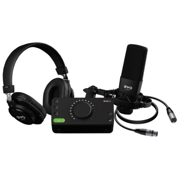 Audient AUDIENT 04 0011 Evo Start Recording Bundle (Başlangıç - Set) | Evo 4 Ses Kartı, Mikrofon ve Kulaklık Dahil Komple Paket